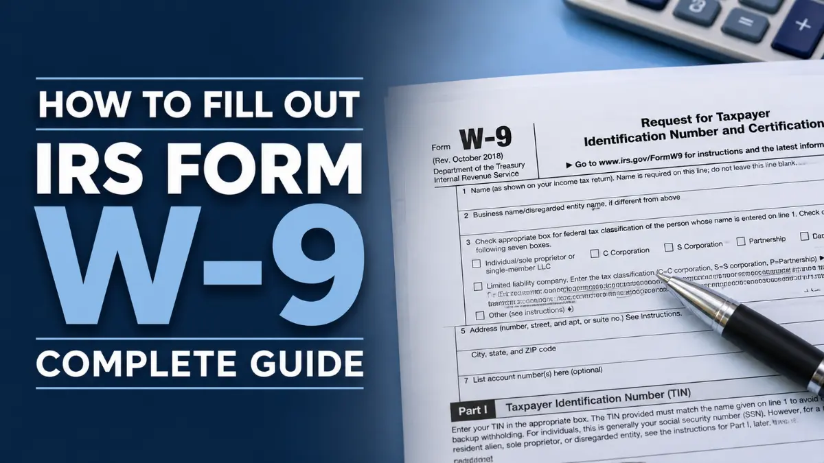 How to Fill Out IRS Form W-9 — Complete Guide