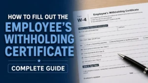 W-4 Form 2026: How to Fill Out the Employee’s Withholding Certificate — Complete Guide
