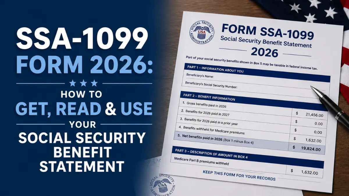SSA-1099 Form 2026: How to Get, Read & Use Your Social Security Benefit Statement