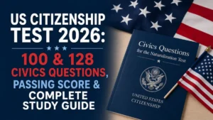 US Citizenship Test 2026: 100 & 128 Civics Questions, Passing Score & Complete Study Guide